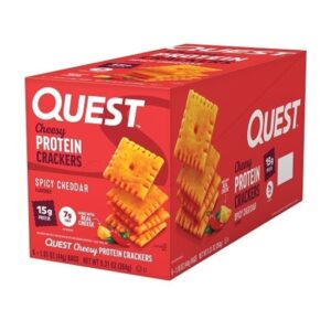 Quest Spicy Cheddar Cheese Protein  Crackers 1.06oz 8ct